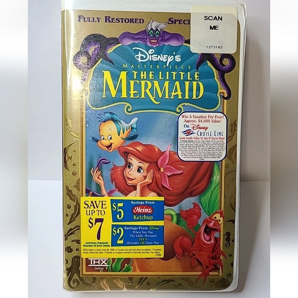 SEALED Disney's The Little Mermaid VHS